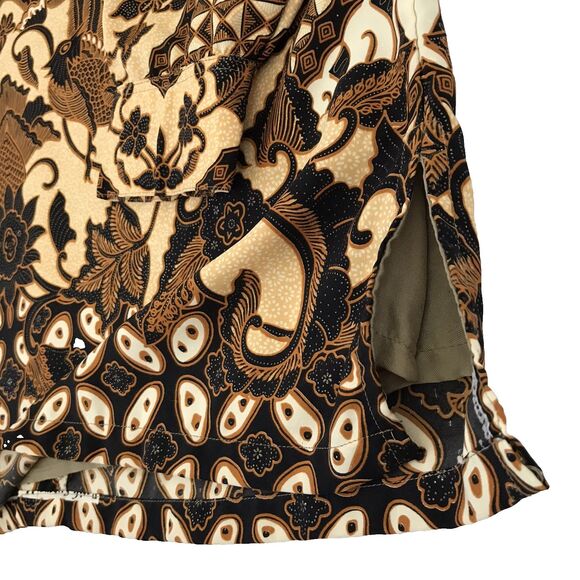 Batik Halus Long Sleeve Button Up Shirt Indra Hadi Men's XL Lined Solo Indonesia - Picture 6 of 14